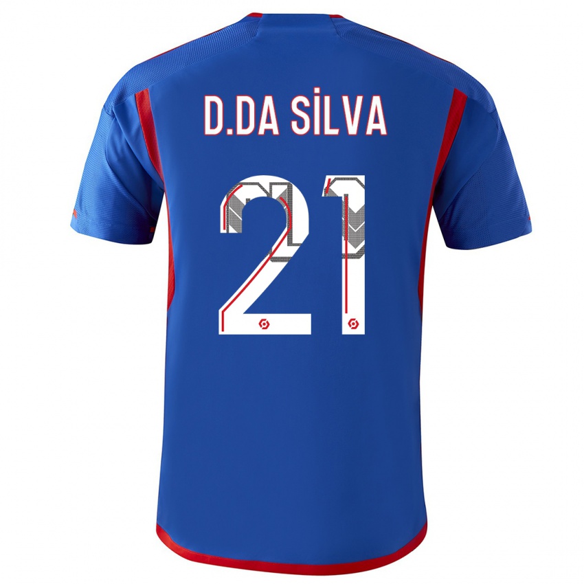 Donna Maglia Damien Da Silva #21 Blu Rosso Kit Gara Away 2023/24 Maglietta