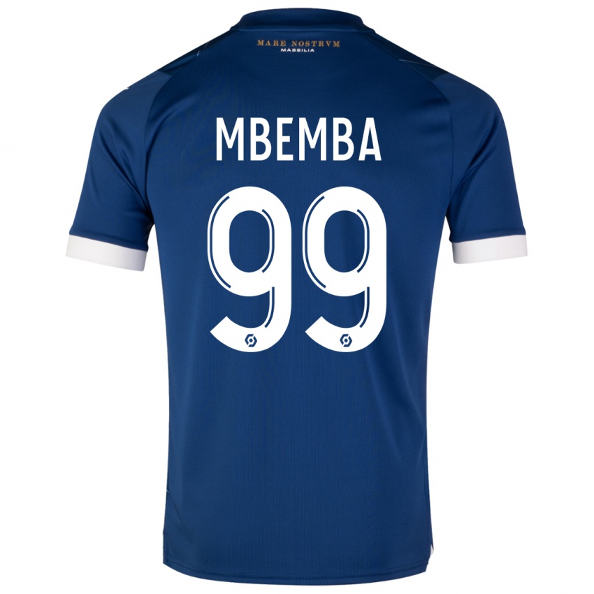 Donna Maglia Chancel Mbemba #99 Blu Scuro Kit Gara Away 2023/24 Maglietta
