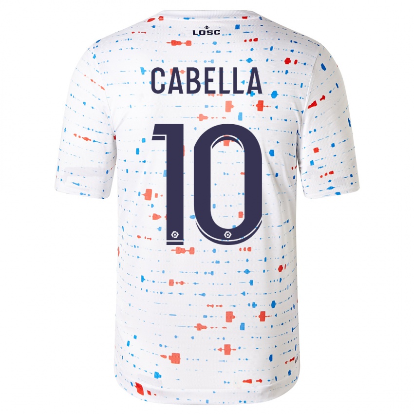 Donna Maglia Remy Cabella #10 Bianco Kit Gara Away 2023/24 Maglietta