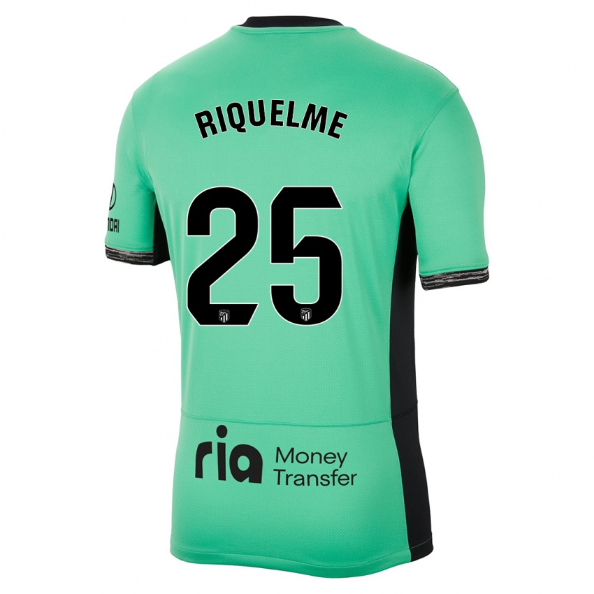 Donna Maglia Rodrigo Riquelme #25 Verde Primavera Kit Gara Third 2023/24 Maglietta