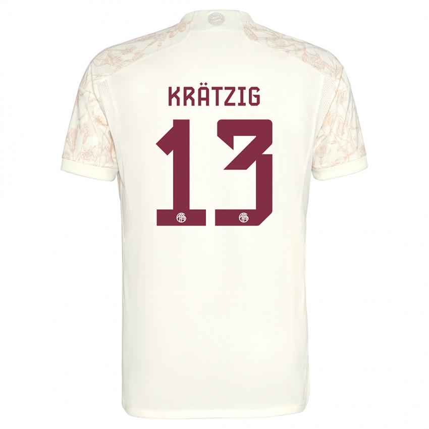 Donna Maglia Frans Krätzig #13 Bianco Kit Gara Third 2023/24 Maglietta