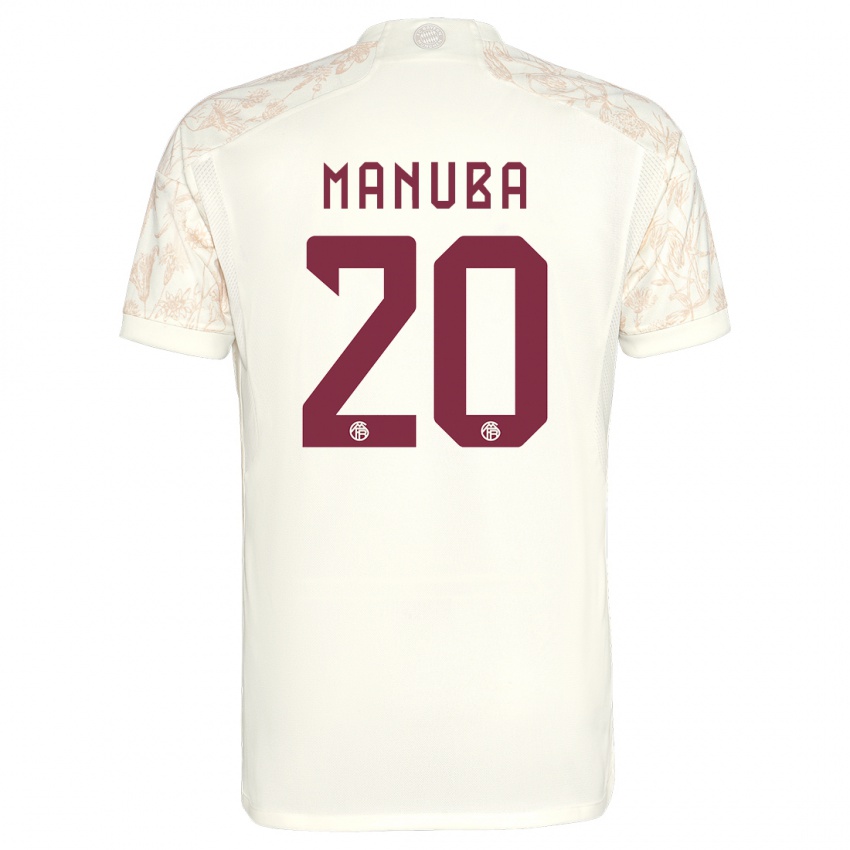Donna Maglia Vincent Manuba #20 Bianco Kit Gara Third 2023/24 Maglietta